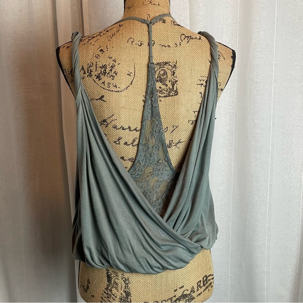 Free People Layered Lace Blouson Tank - Picture 2 of 7